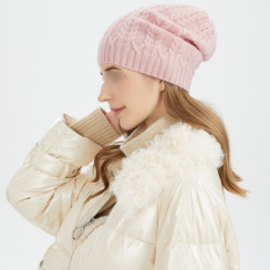 3 Pcs Fashionable Ribbed Knitted Beanies