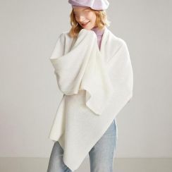 Womens Cashmere Blend Knit Shawl Scarf