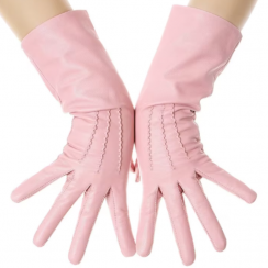 6 Prs Womens Mittens Fashionable Women Genuine Leather Long Gloves