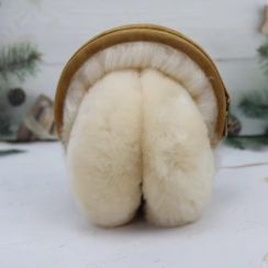 Winter Warm Classic Shearling Sheepskin Fashionable Fur Earmuff